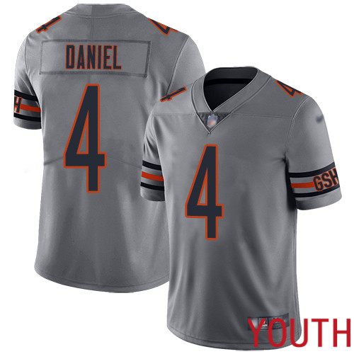 Chicago Bears Limited Silver Youth Chase Daniel Jersey NFL Football 4 Inverted Legend